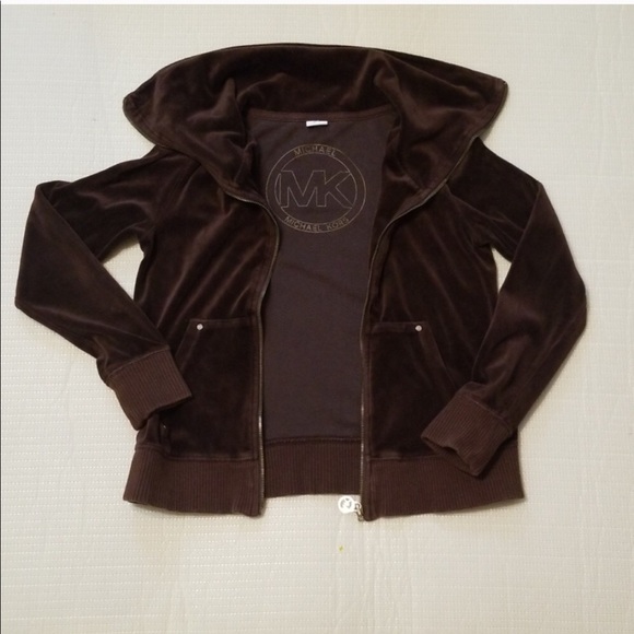 Michael Kors velvet jacket brown velour stretch - Picture 4 of 8